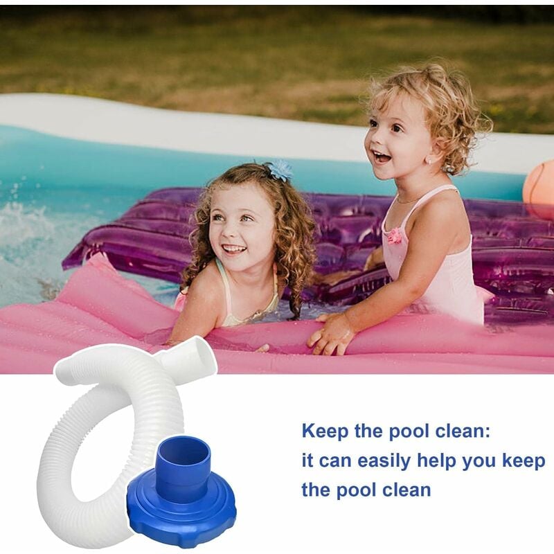 Tuyau de skimmer de piscine hors-sol et adaptateur pour skimmer de piscine  - Accessoires de rechange - Outil de nettoyage durable et réutilisable pour  nettoyeur de piscine,AAMUNPA