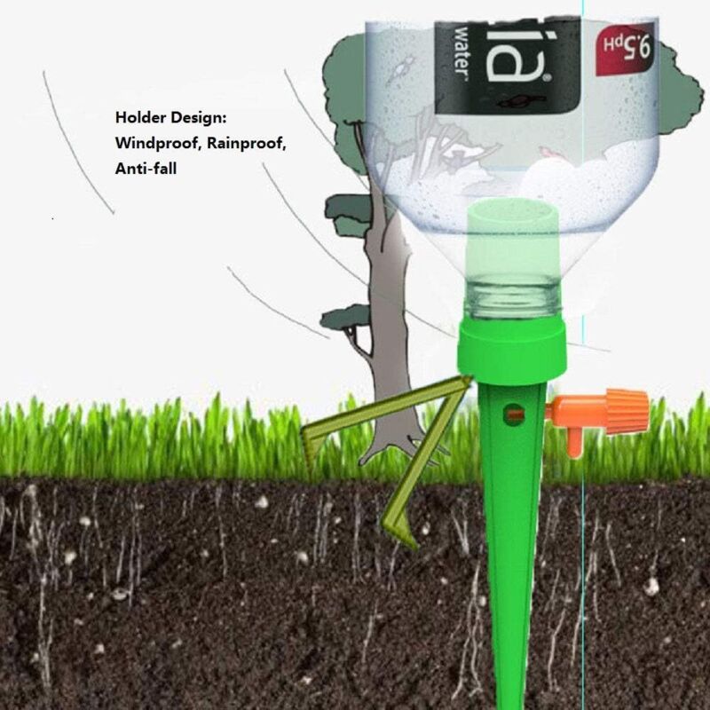 Kit De 4 Arrosoirs Autonomes En Terre Cuite – Forme Champignon – Irrigation Goutte à Goutte Pour Plantes D'Intérieur Et Balcon - 14