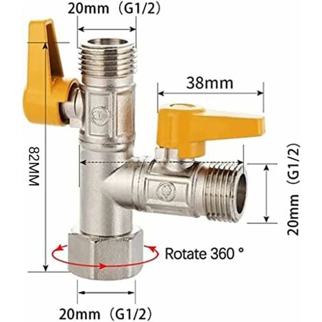 Valve Voies En Laiton Voies Valve De Douche En Vanne Voie Raccord