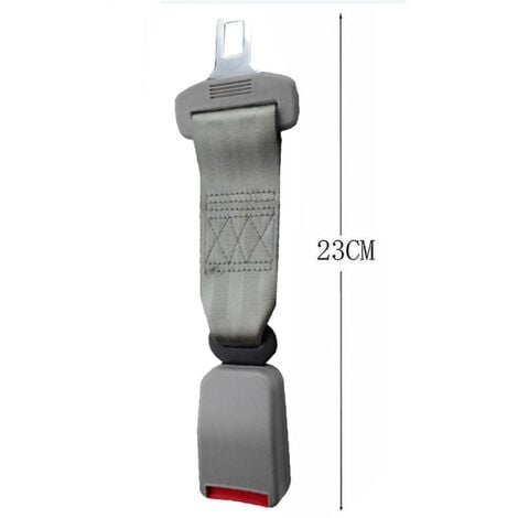 Ceintures de sécurité Lot de 2 rallonges de ceinture de sécurité de voiture  universelles Sangle d'extension de ceinture de sécurité réglable 23cmgris