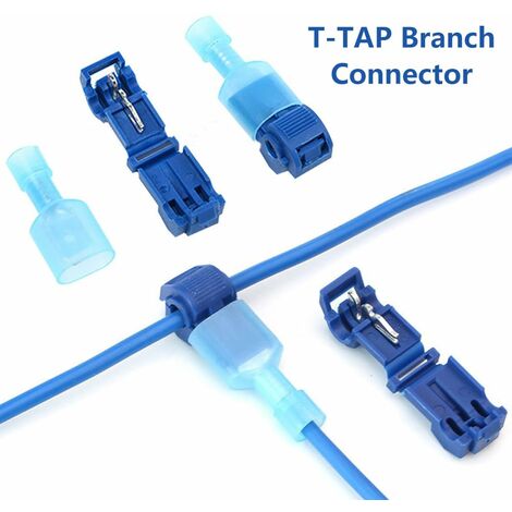 Connecteur électrique T-connecteur fil, 120 pièces de connecteurs