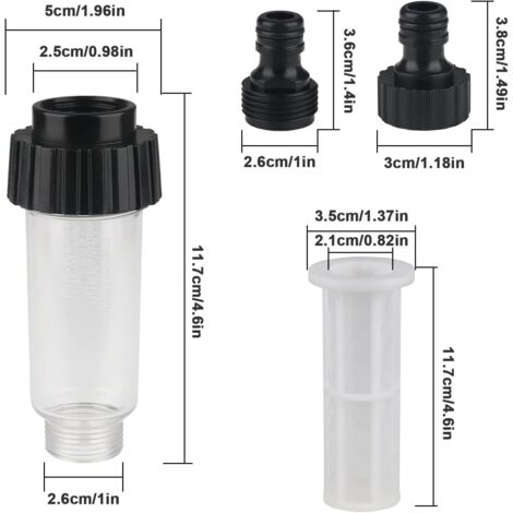 Filtre Aspiration Laiton 3/4" 1/2" - Pour Nettoyeur Haute Pression Et Pompe à Eau