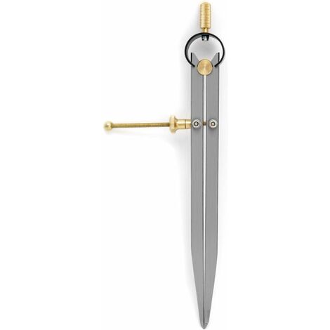Compas à Pointes Sèches QWORK 200mm - Précision Acier Carbone Pour Dessin Et Menuiserie