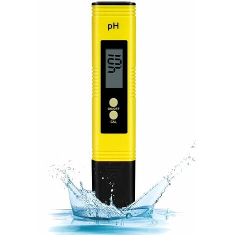 Pool Digital,esteur de qualit de l'eau, Ph Metre Electronique, Testeur pH  Mtre PH Metre Electronique avec cran LCD Test de pH pour Piscines Testeur  Piscine Testeur Spa Plage de Mesure de 0