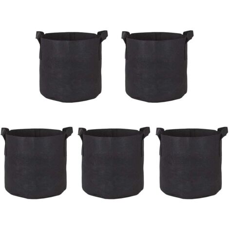 3 Sacs De Culture Mintice 50x30x20cm - Tissu Non Tissé Réutilisable - Pour Pommes De Terre, Tomates, Carottes - Drainage Air Optimal