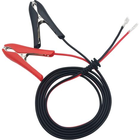 Pinces Crocodiles 1000A Pour Batterie Voiture - Lot De 4 (rouge+noir) - Cuivre Pur Avec Isolation - 155 Mm