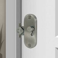 Serrure de porte coulissante  90  angle droit avec boucle de verrouillage de porte coulissante et verrou de porte de grange,