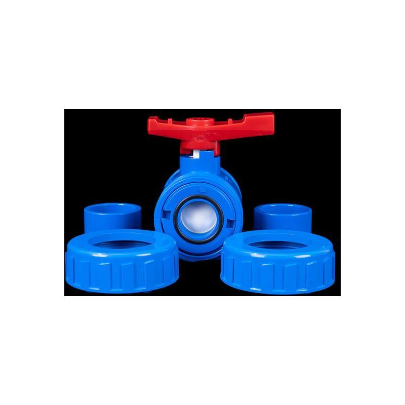 Vanne à Boisseau Sphérique En PVC - 50 Mm - Embout Femelle - Pour Irrigation, Piscines, Aquariums Et Plomberie - 5