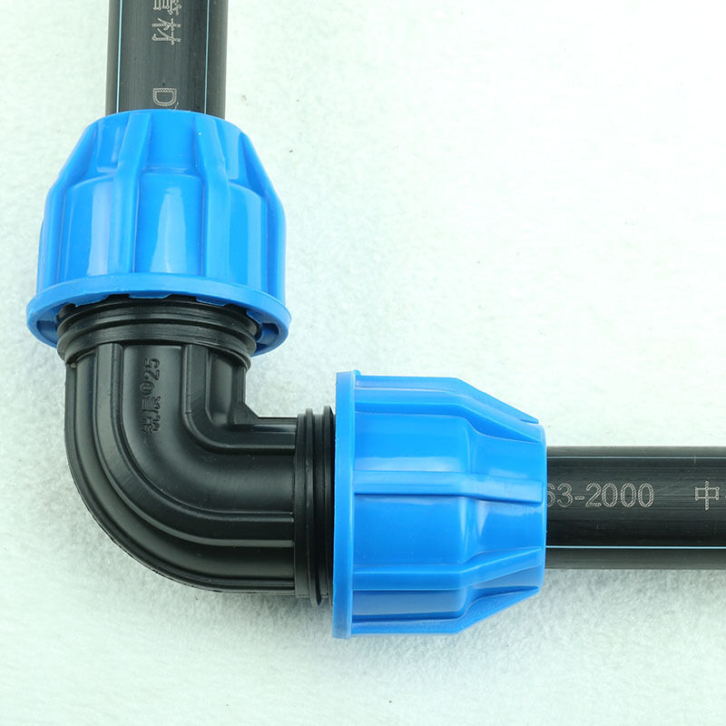 Raccord Manchon Coudé Plastique KIWA Pour Tube PE 25mm (15x21 = 1/2") - Neuf Avec étiquettes