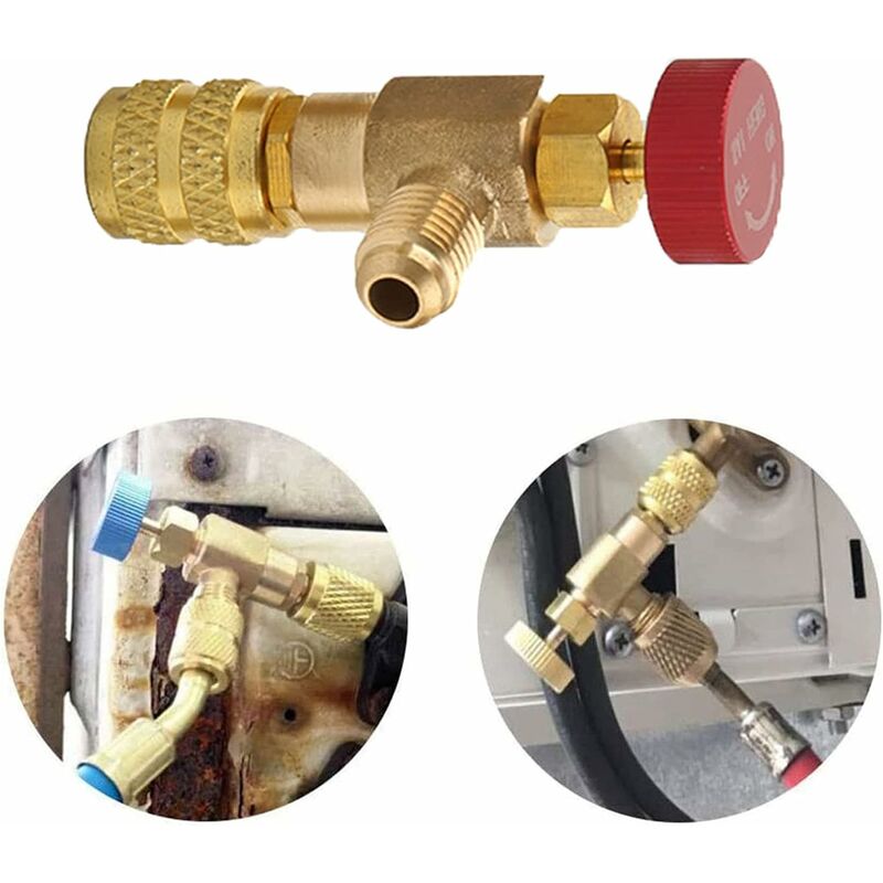 Pièce Refroidissement Split Adaptateur R410A FTVOGUE - SAE 1/4" Mâle To 5/16" Femelle - HVAC Cuivre Raccordi Aria Compressa