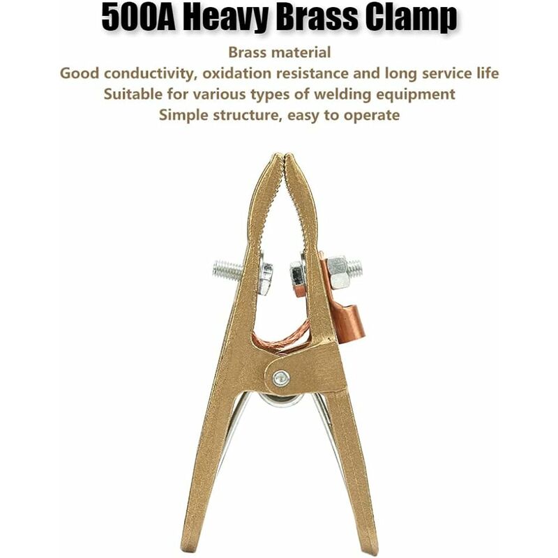 Pince De Terre De Soudage En Laiton En Forme De G - CIKONIELF - ETO