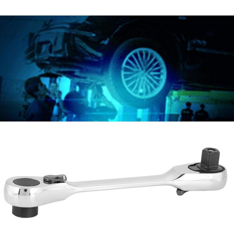 Clé à Cliquet 1/4" 72 Dents - Douille D'empreinte - Poignée Décalée (uxcell)