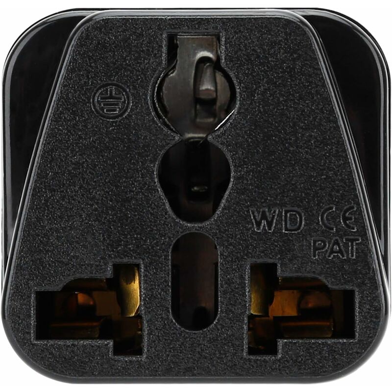 Adaptateur De Voyage Universel RCA AH260R Double Tension (120V-240V) - 1 Prise, Fusible De Sécurité