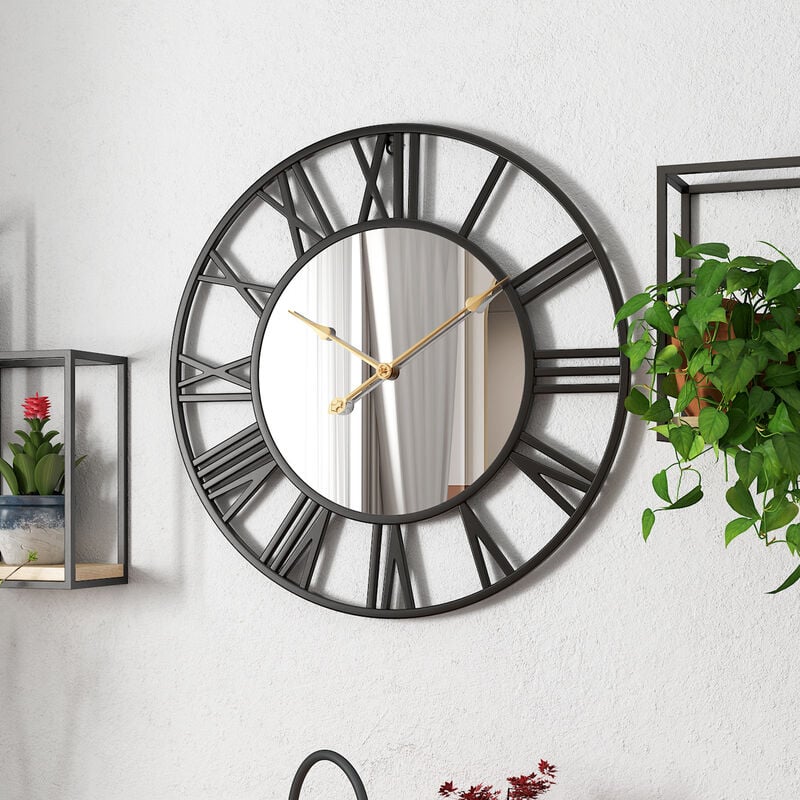 Ulalaza Horloge De Table Vintage - Style Dali Fondant - Chiffres Romains - Silencieuse