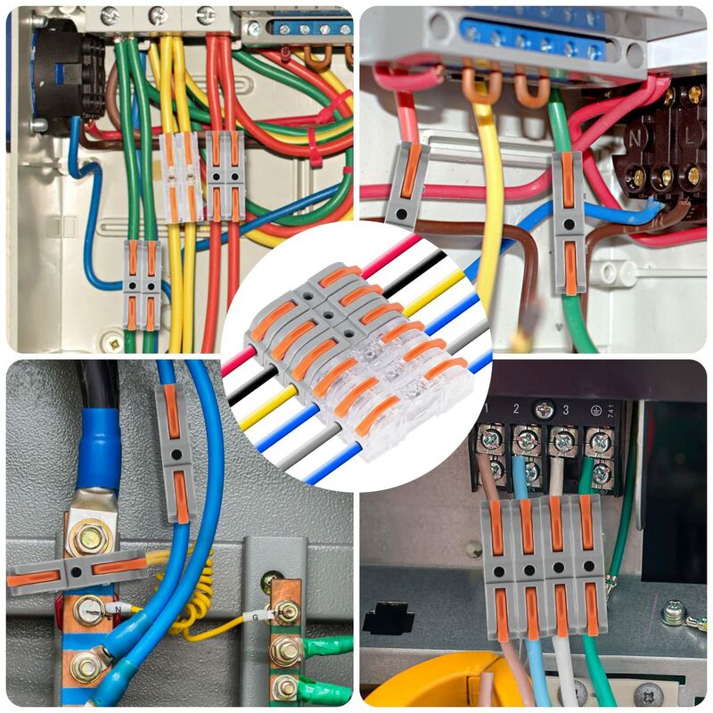 Connecteurs Électriques, 85 Pièces De Bornes De Connexion Avec Levier De Commande, Connecteur De Fil Compact Conducteur, Bornes De Connexion