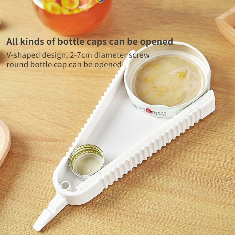 Kit Ouvre-Bocal 3 En 1 - Ouvre-Boîte, Décapsuleur Et Gripper En Silicone - Pour Personnes Âgées Ou Arthritiques