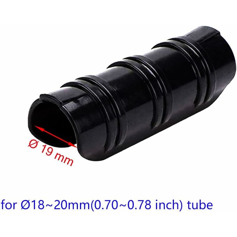 30 Pinces à Tuyau Noir 20mm - Pour Fixer Bâches, Toiles, Filets - Jardin, Abris