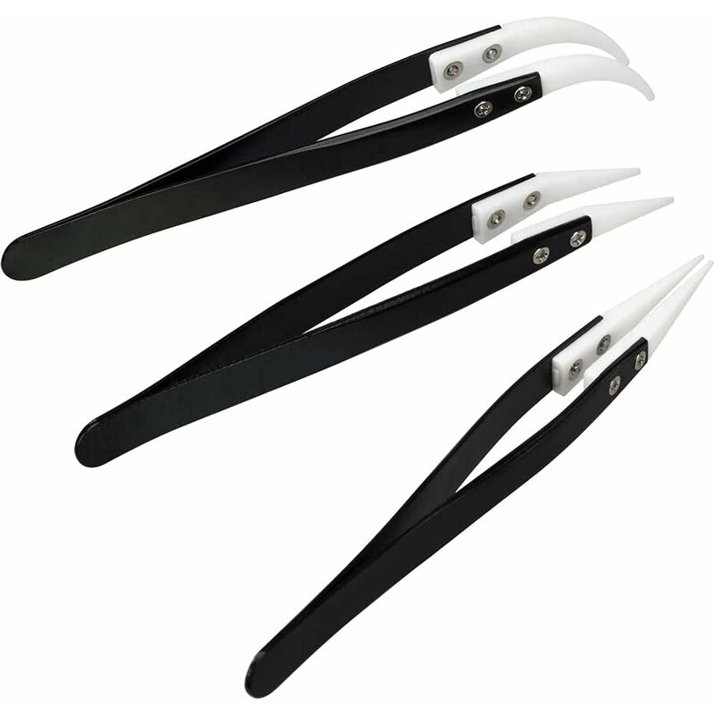 Ensemble De 3 Pinces à Souder Cross Lock Fiber Grip - 16,5 Cm 45° + 15,2 Cm 90° + 16,5 Cm Droite