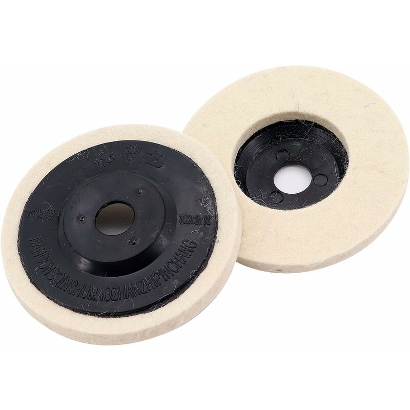 Disque De Polissage En Laine 100mm Ou 200mm Pour Meuleuse D'Angle - Tampon Feutre