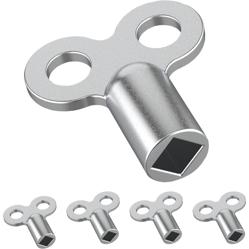 Lot De 10 Clés De Purge Radiateur - Tige Carrée 6 Mm - Laiton Doré - Pour Robinet Et Vanne De Chauffage - 5