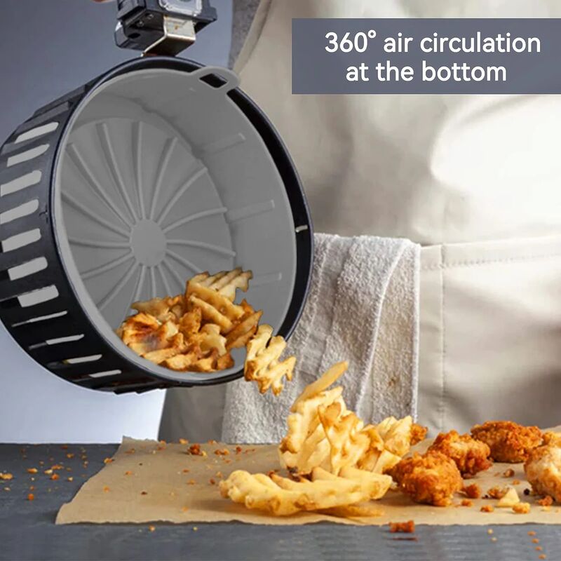 Panier De Friteuse À Air En Silicone Étanche - Isolation Thermique