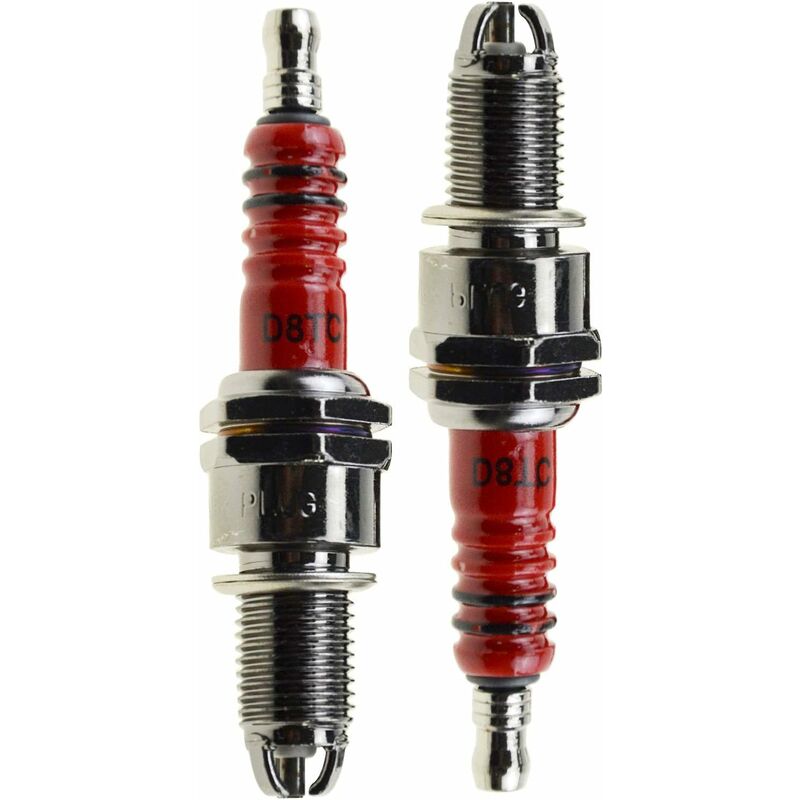 Bougie D'allumage Iridium Power D8TC GOOFIT Rouge - Pour Scooter, Moto, ATV, Quad, Kart - 8