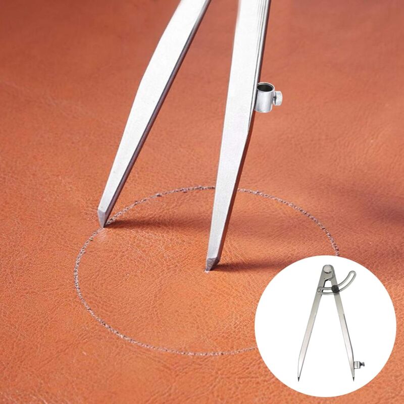 Compas De Mesure Précision 200mm Acier - Avec 5 Crayons Pour Marqueurs