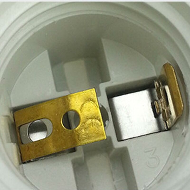 Adaptateur Douille B22 (mâle) Vers E14 (femelle) - Blanc - Neuf