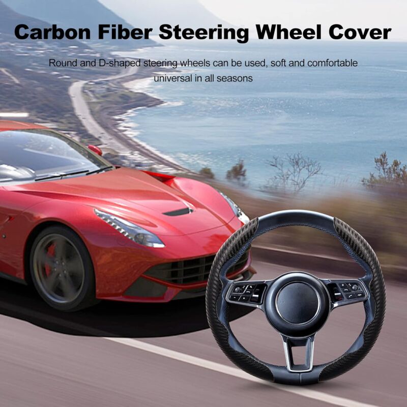 Housse De Volant Ergocar Cuir Type D - 38 Cm Anti-Dérapant