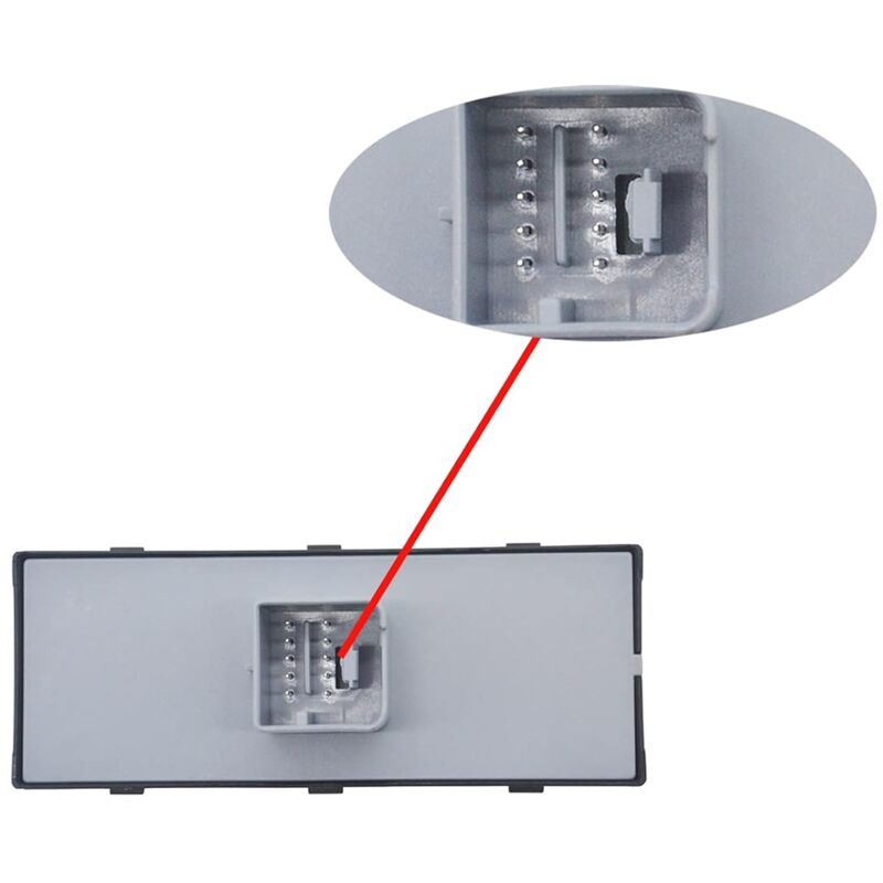 Platine + Bouton De Lève-vitre Avant Gauche/droit Pour VW Touran, Sharan… – Réf. 7P6959857, Neuf