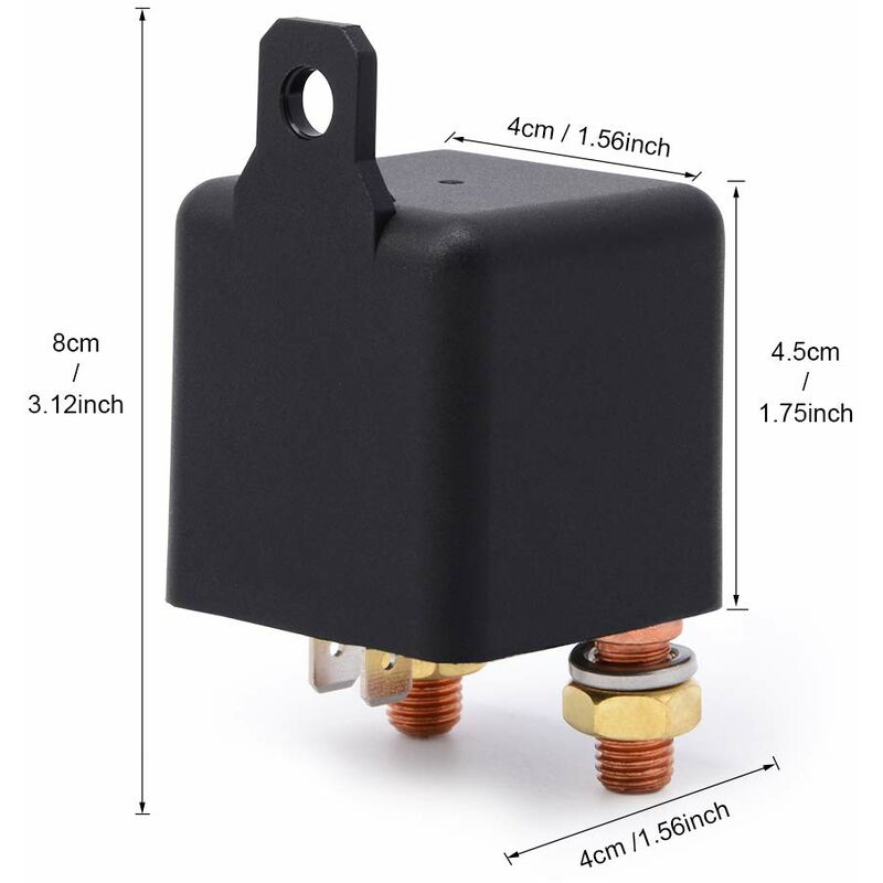 Interrupteur à Tirette 12 24 V V Pour Voiture Noir Rond