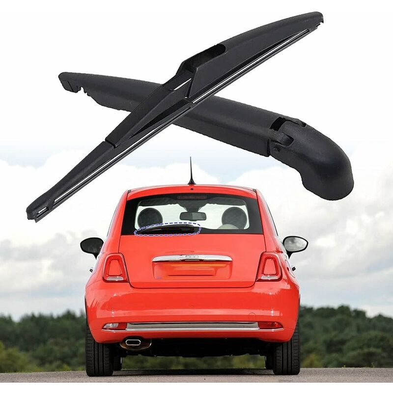 Kit Balai Essuie Glace Balai Essuie-Glace Arrière Fiat 500 2007-2017 - Longueur 290mm, Kit Complet Remplacement Essuie-glace