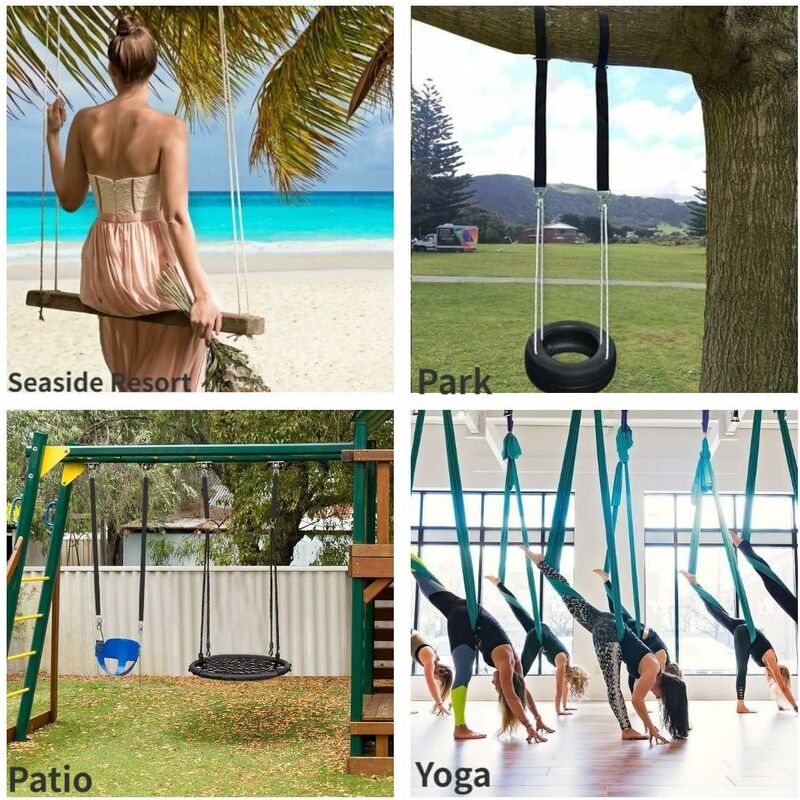 Hamac sangles,Fixation Hamac avec balançoire d'arbre Sangle