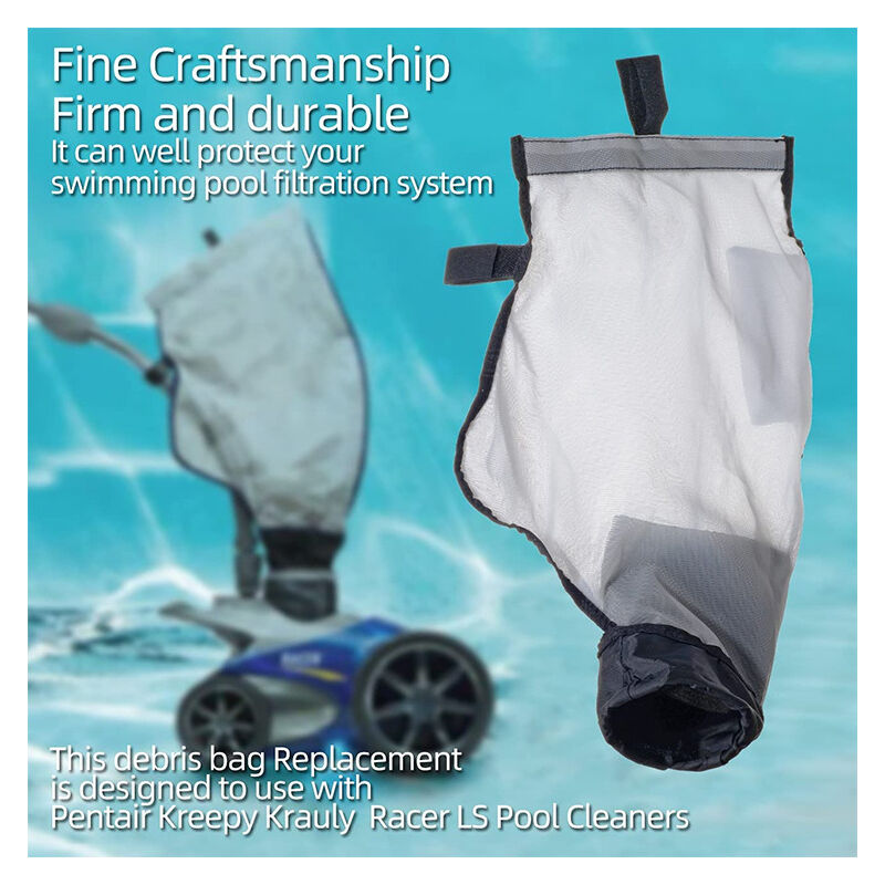 Sacs Filtrants De Rechange Pour Robot Piscine Polaris 280/480 - Lot De 2, En Nylon, Avec Fermeture éclair - Taille 10.4x10.4x9.4 Cm