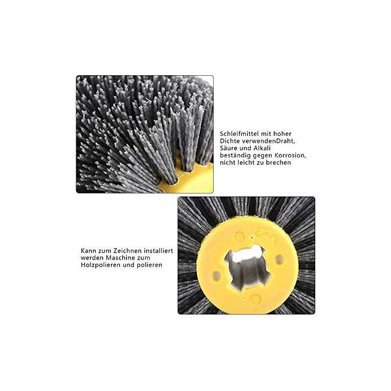 Roue Abrasive De Polissage Grain 240 - Pour Dérouillage, Ébavurage Bois Et Nettoyage Parquet