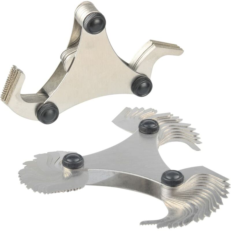 Jauge De Filetage Pliable Outil Jauge Filetage Mesee Jauge De Prise De Filetage Pliable Inox, Jauge à Pas De Vis 60° Americaine En Acier Inoxydable, Jauge De Filet De 60 Degrés Outil Jauge De Filetage Pliable Outil Jauge Filetage Mesee Jauge De Prise De Filetage Pliable Inox, Jauge à Pas De Vis 60° Americaine En Acier Inoxydable, Jauge De Filet De 60 Degrés Outil