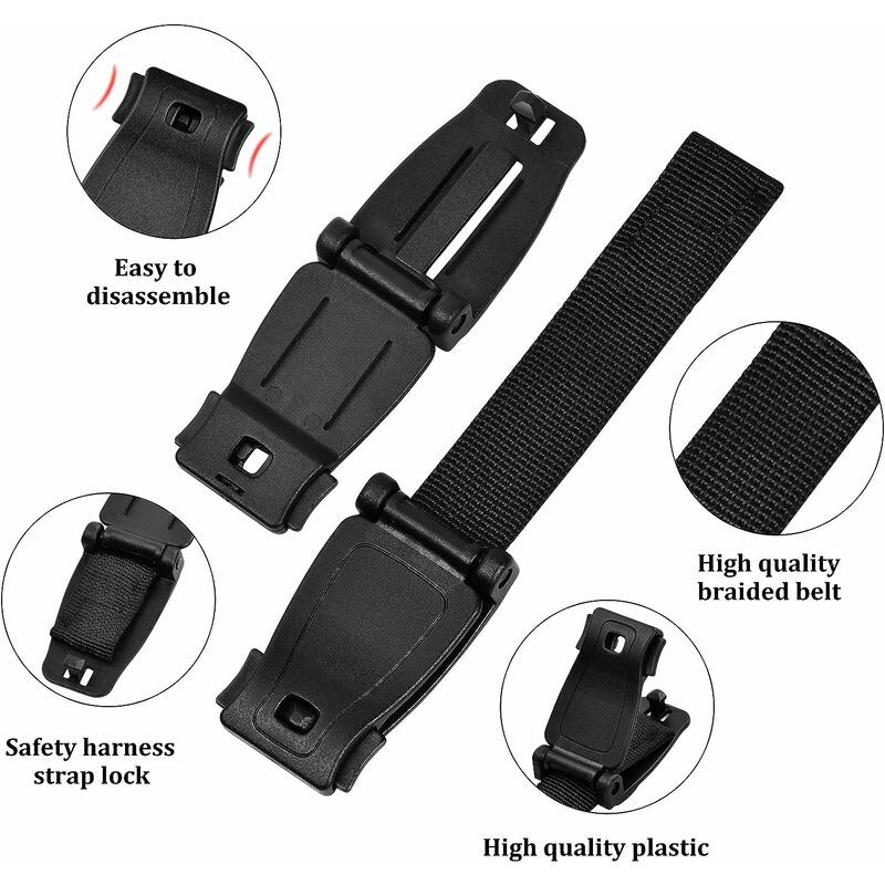 2 Pièces clip ceinture-poitrine Clip- Sécurité Prévient des