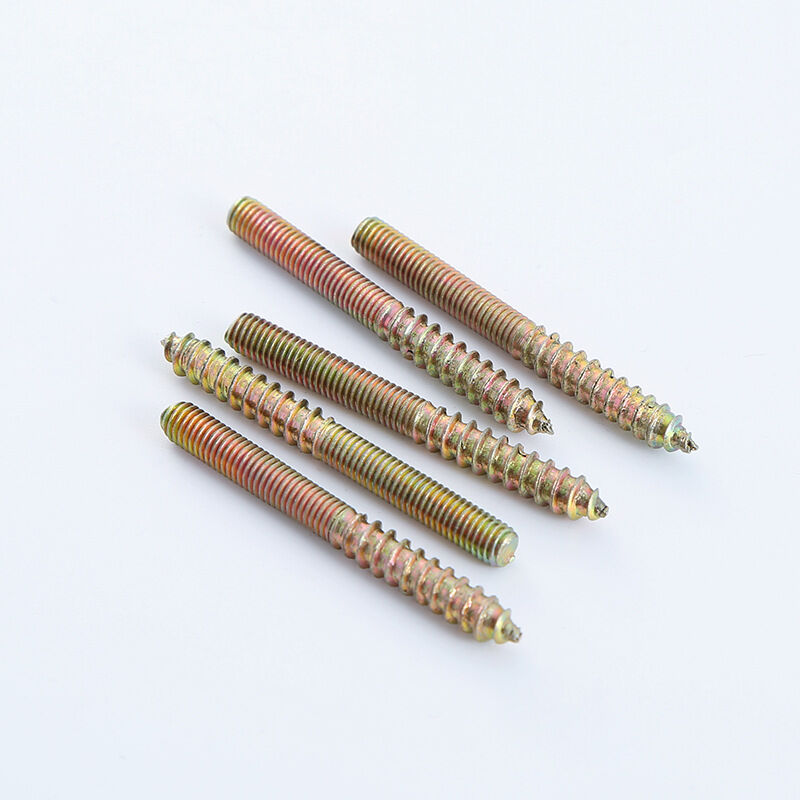 24 Boulons De Meuble M6x35mm – Double Filetage, Cheville Intégrée, Pour Assemblage Facile