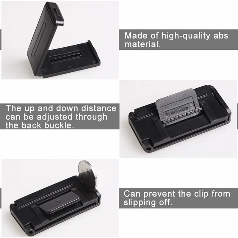 Clips Ajusteurs De Ceinture De Sécurité - Lot De 4 En Cuir PU - Réglables, Universels - Pour Plus De Confort (cou, épaules) En Voiture