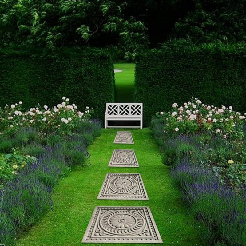 Moule à Béton Réutilisable En Forme De Tortue - Pour Allées De Jardin, Patio, 44x38 Cm