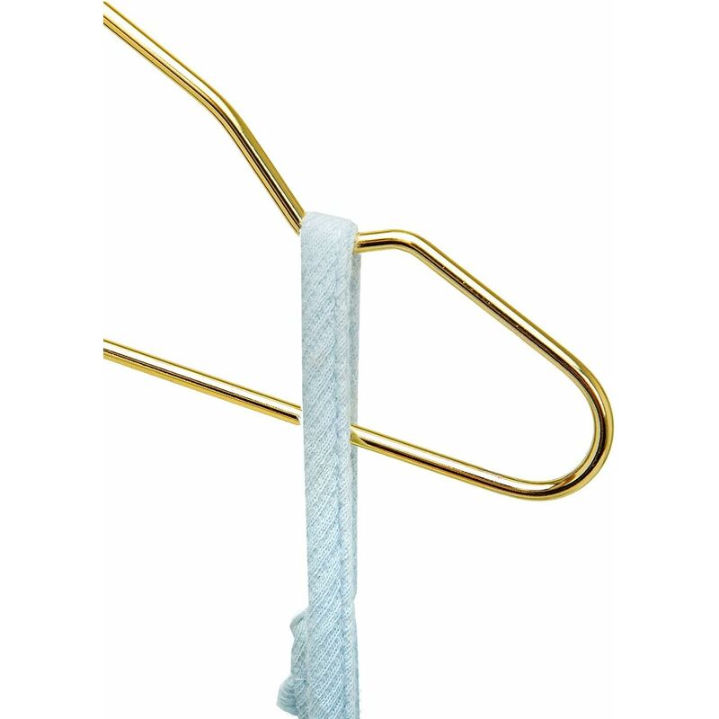 2 Supports Rangement Rubans En Alliage Aluminium - Design Triangle, Doré & Argenté, 41.5 Cm Large - 6
