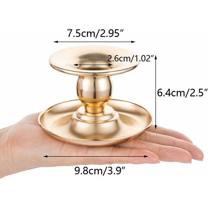 Chandelier avec bougie en cire. (2) - Cire Bronze/Laiton