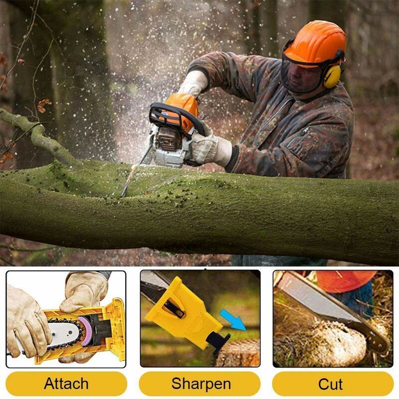 Kit Affûtage Chaîne Tronçonneuse PATIKIL - 32 Pierres Diamant 5.5 Mm - Pour Meulage Et Polissage