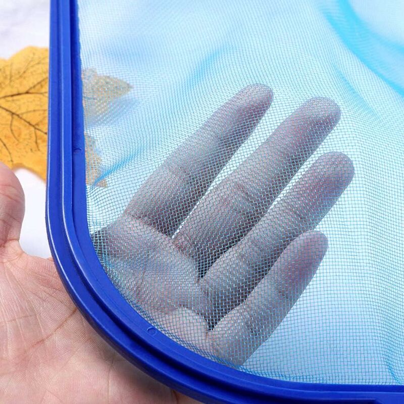 Épuisette De Surface Pour Piscine Et étang - Filet à Mailles Fines Pour Feuilles Et Insectes - Bleu - 8