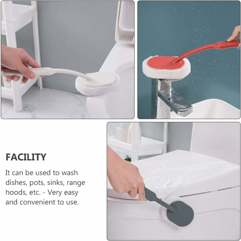Brosse De Nettoyage Pour Crevasses – Nettoyage Carrelage Salle De Bain Cuisine – Poils Durs Manche Long – Outil Ménage