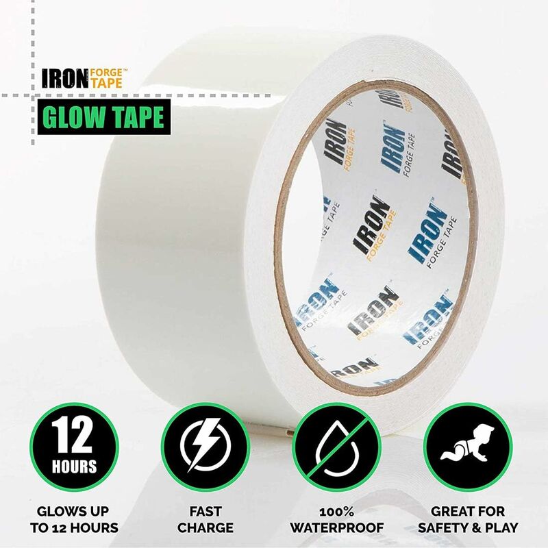 Ruban Adhésif Fluorescent Néon Jaune Poppstar - 25 M X 50 Mm - Réactif UV - Neuf