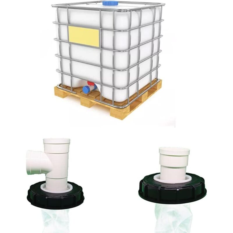 Filtre à Couvercle IBC 90° De 163 Mm - Sac Filtrant En Nylon Lavable Pour Cuve Eau De Pluie DN 150