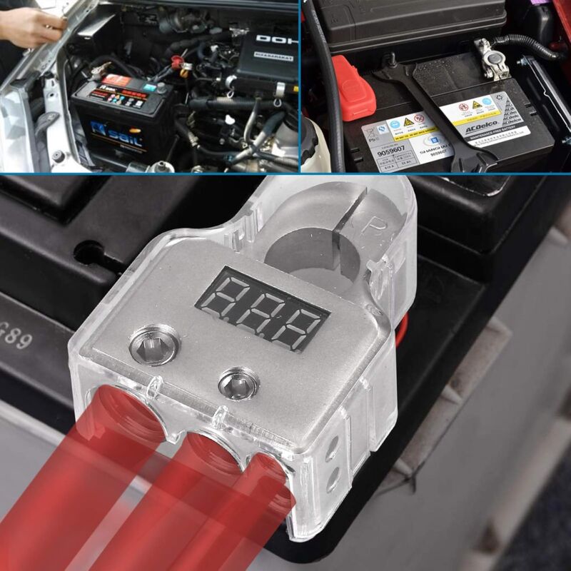 Qiilu Borne De Batterie Négative Borne De Poste De Batterie, 2