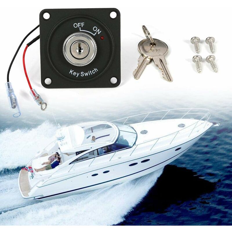 Fafeicy 10 X 12 Mm / 0.5 Inch Key Switch 220 VAC / DC 3 A, Lock Switch On/ Off With 20 Keys, 10 Nuts (double Pull), Control Switch