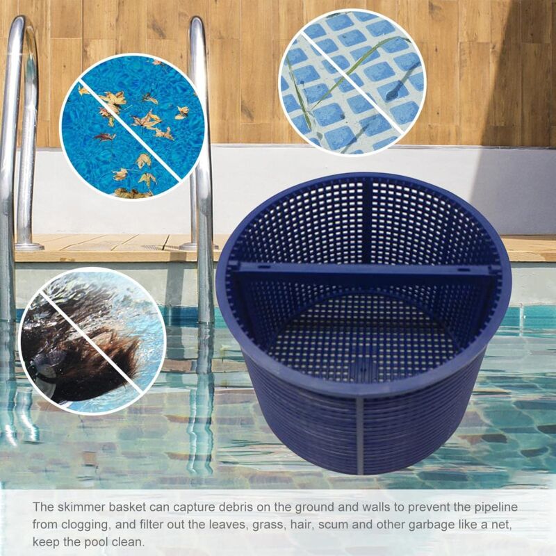 Panier De Skimmer Pour Piscine - Diamètre 12 Cm, Hauteur 8 Cm - Gris - Filtre à Saletés Duraol